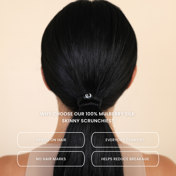 Mulberry Silk Skinny Scrunchies