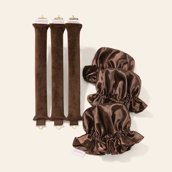 Heatless Curl Rods with Caps 3-Pack