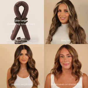 Heatless Curls in Mulberry Silk