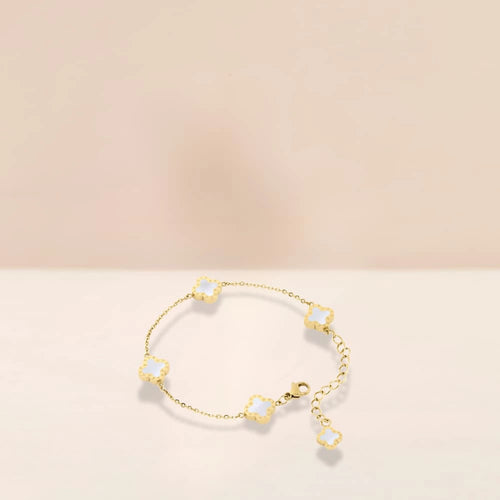 Bracelet Mini Gold white