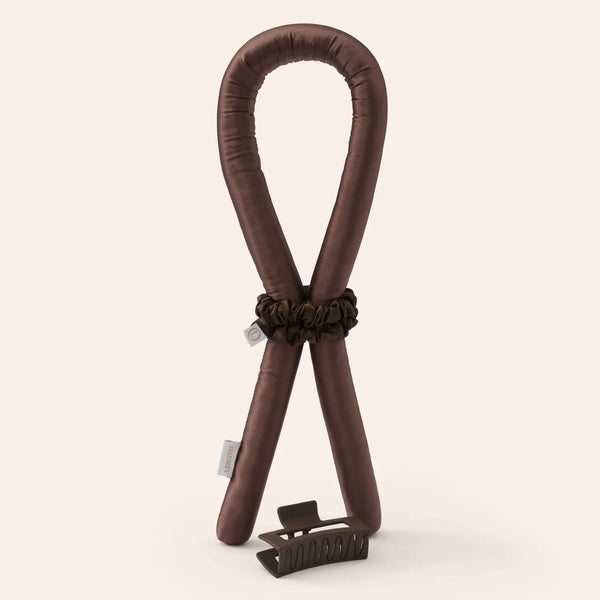 Heatless Curls in Mulberry Silk