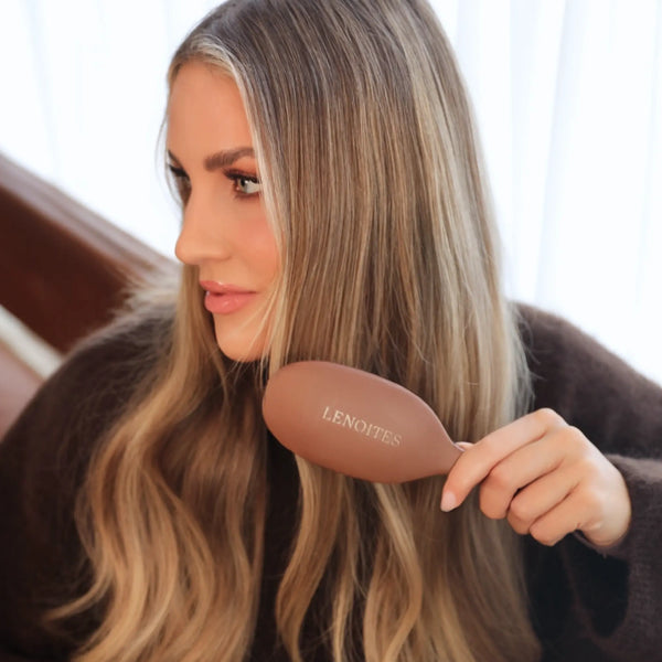 Wild Boar Hair Brush with Cleaning Tool