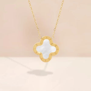Necklace Mini Gold White