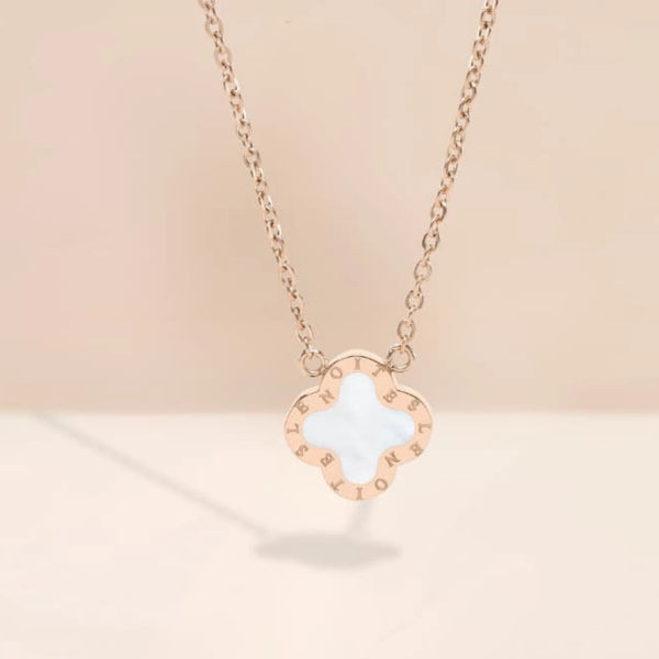Necklace Mini Rosegold White