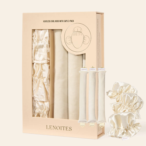 Heatless Curl Rods with Caps 3-Pack