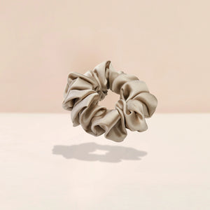 Mulberry Silk Scrunchie in Antique Gold