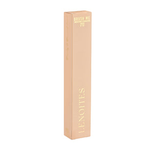 Brush Me Smoothing Foundation Brush No. 101 by Lenoites, featuring a sleek blush packaging with the brand logo, displayed against a white background.
