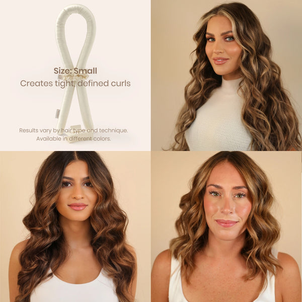 Heatless Curls in Mulberry Silk