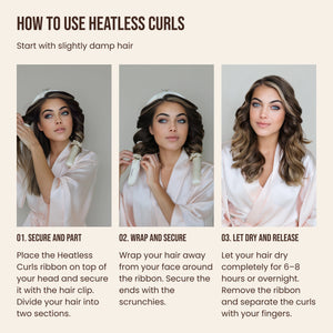 Heatless Curls in Mulberry Silk
