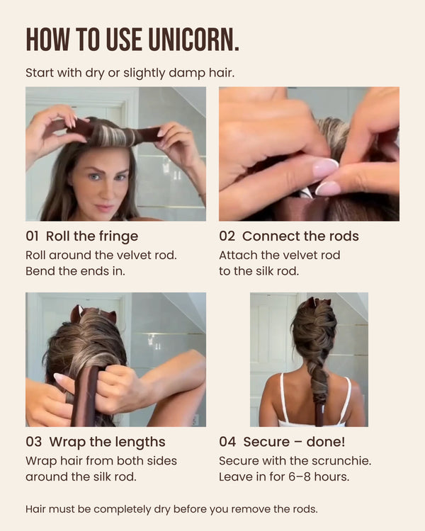 Heatless Curls Unicorn