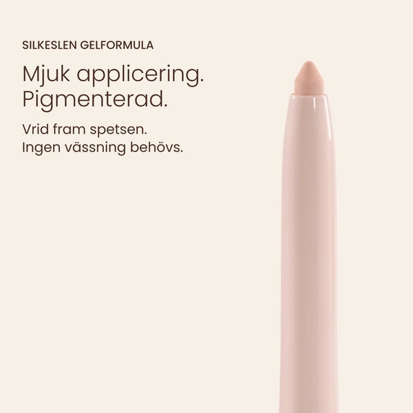 Silk Longwear Gel Eyeliner – Bright Nude – Silkeslen gelformula. Mjuk applicering. Pigmenterad.
