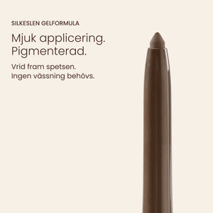 Silk Longwear Gel Eyeliner – Dark Chocolate – Silkeslen gelformula. Mjuk applicering. Pigmenterad.