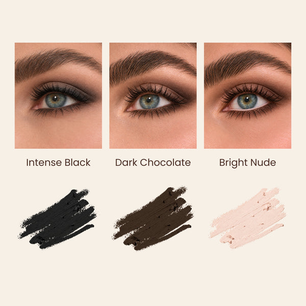 Silk Longwear Gel Eyeliner – Dark Chocolate – Nyansjämförelse